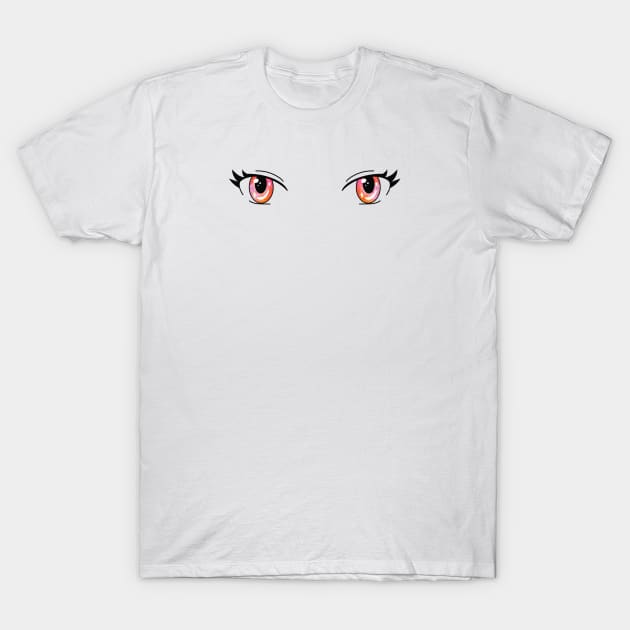 Anime Eyes Pink Stargaze T-Shirt by Disocodesigns